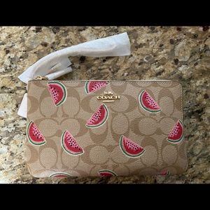 NWT COACH watermelon print wallet
